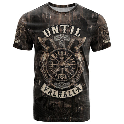 Until Valhalla Viking T-Shirt Graphic Tee