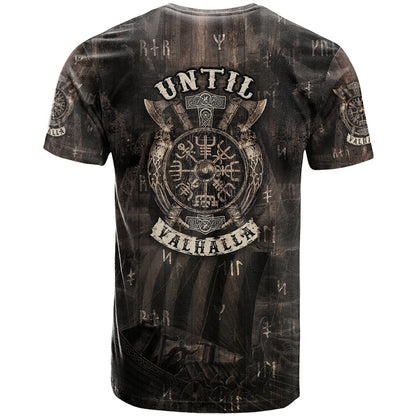 Until Valhalla Viking T-Shirt Graphic Tee