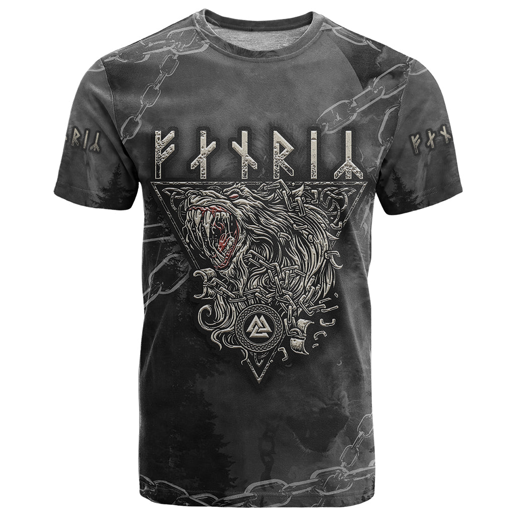 Fenir Viking T-Shirt Better to be a Wolf of Odin Graphic Tee