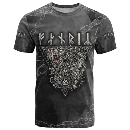 Fenir Viking T-Shirt Better to be a Wolf of Odin Graphic Tee
