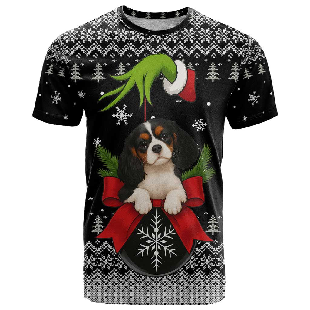 Cavalier King Charles Spaniel Xmas Ball Christmas T-Shirt Xmas Holiday Patterns Graphic Tee
