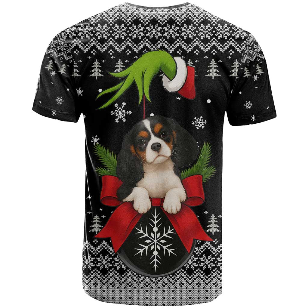 Cavalier King Charles Spaniel Xmas Ball Christmas T-Shirt Xmas Holiday Patterns Graphic Tee