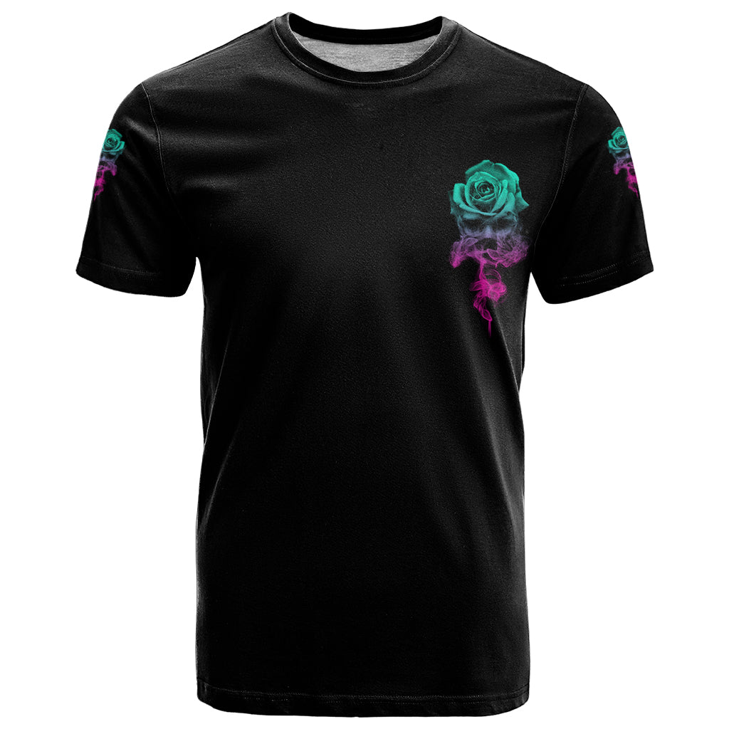 I Can Buy Myself Flowers Smoke Rose Skull T-Shirt Graphic Tee