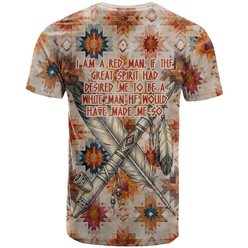 Sitting Bull Portrait T-Shirt Native American Tipi with Feathers and Spears Indigenous Pride Graphic Tee