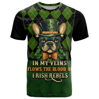 In My Veins Flows The Blood Of Irish Rebels T-Shirt Graphic Tee