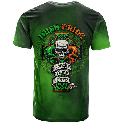 Irish Pride - Skull Cross Mix T-Shirt Graphic Tee