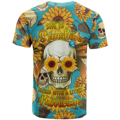 She Is Sunshine Mixed With A Little Hurricane T-Shirt Graphic Tee