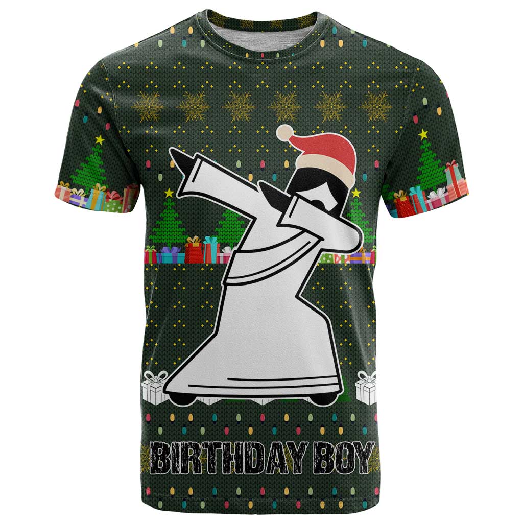Jesus Birthday Boy Christmas T-Shirt Funny Xmas Holiday Patterns Graphic Tee