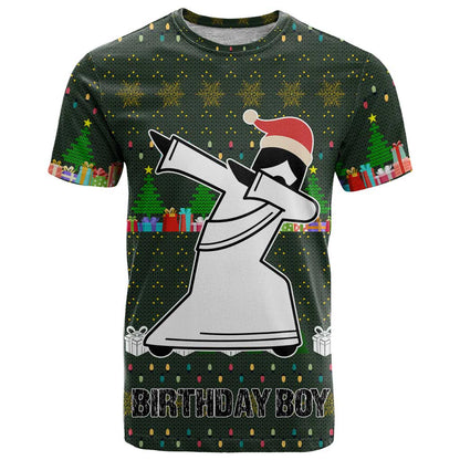 Jesus Birthday Boy Christmas T-Shirt Funny Xmas Holiday Patterns Graphic Tee