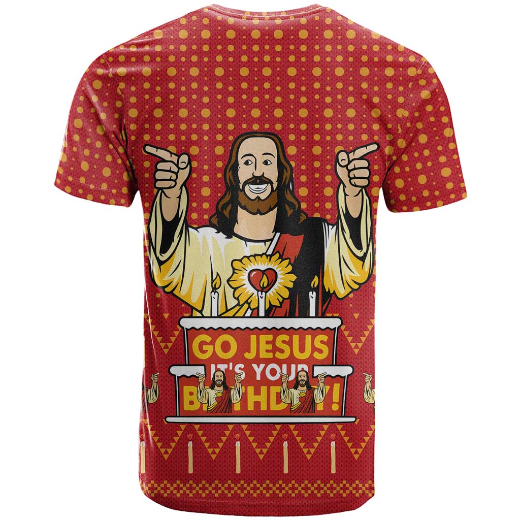 Jesus Birthday Christmas T-Shirt Funny Xmas Holiday Patterns Graphic Tee