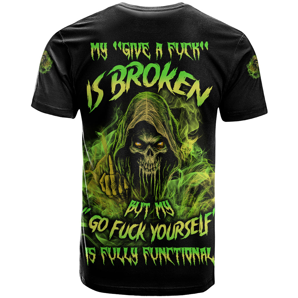 My Give A F Is Broken Reaper T-Shirt Graphic Tee
