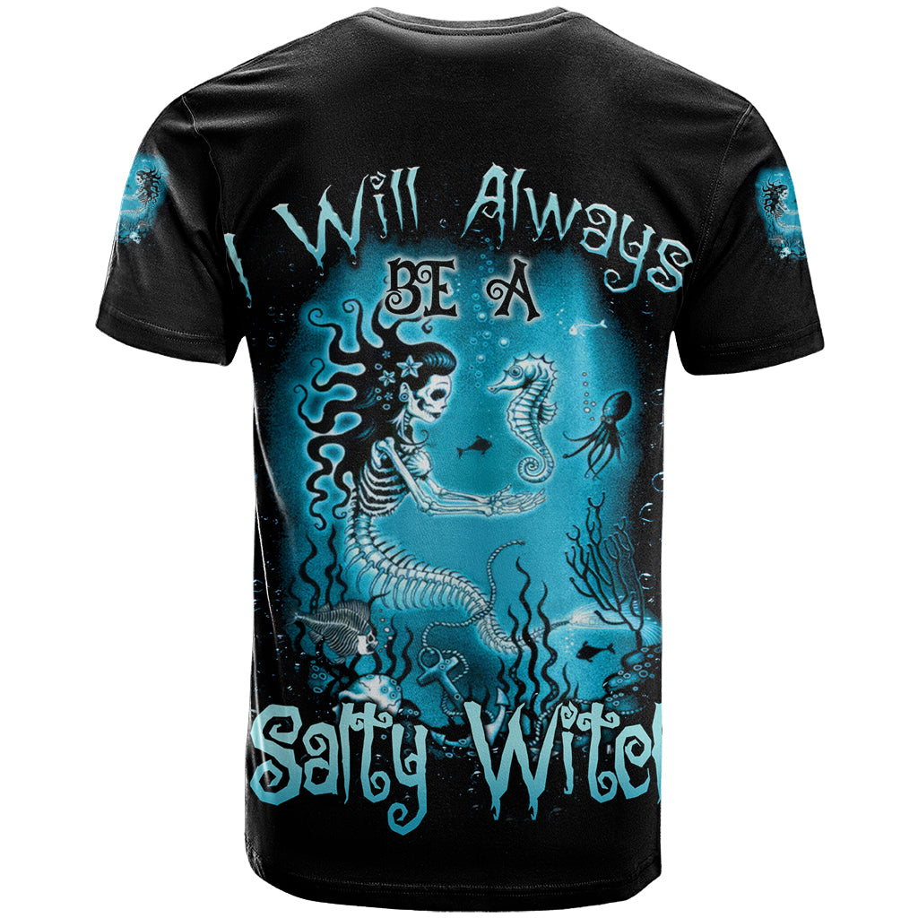Salty Witch Mermaid Halloween T-Shirt Graphic Tee