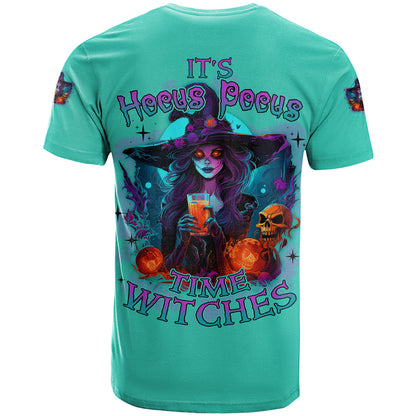 Hocus Pocus Time Witches Halloween T-Shirt Graphic Tee