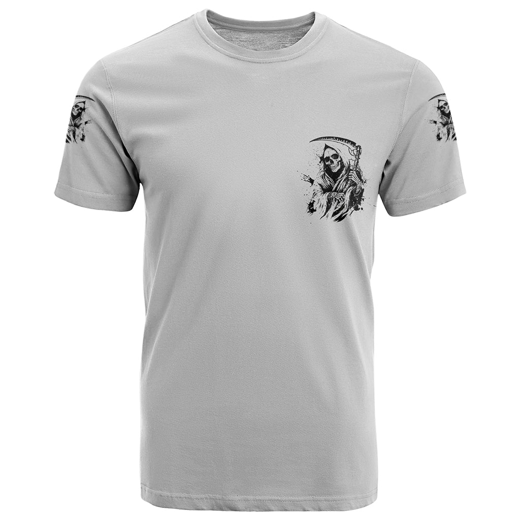 I Can't Go To Hell Reaper Skull T-Shirt Graphic Tee