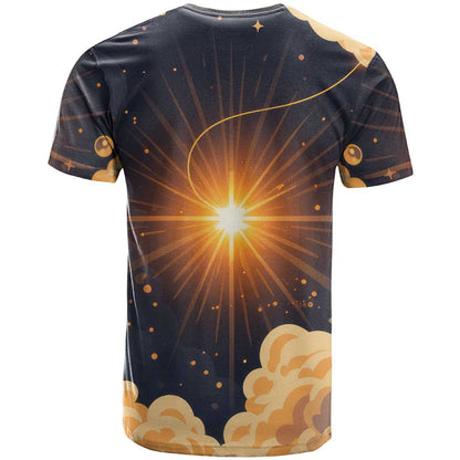 Grumpy Frog T-Shirt with Refuse to Study Quote and Starburst Pattern Graphic Tee