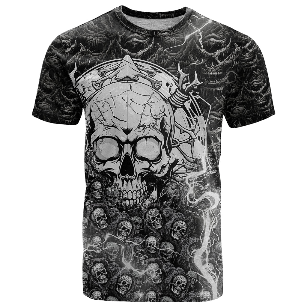 Skull T-Shirt Your Demons Hide Under Your Bed Mine Hide Inside My Head Graphic Tee