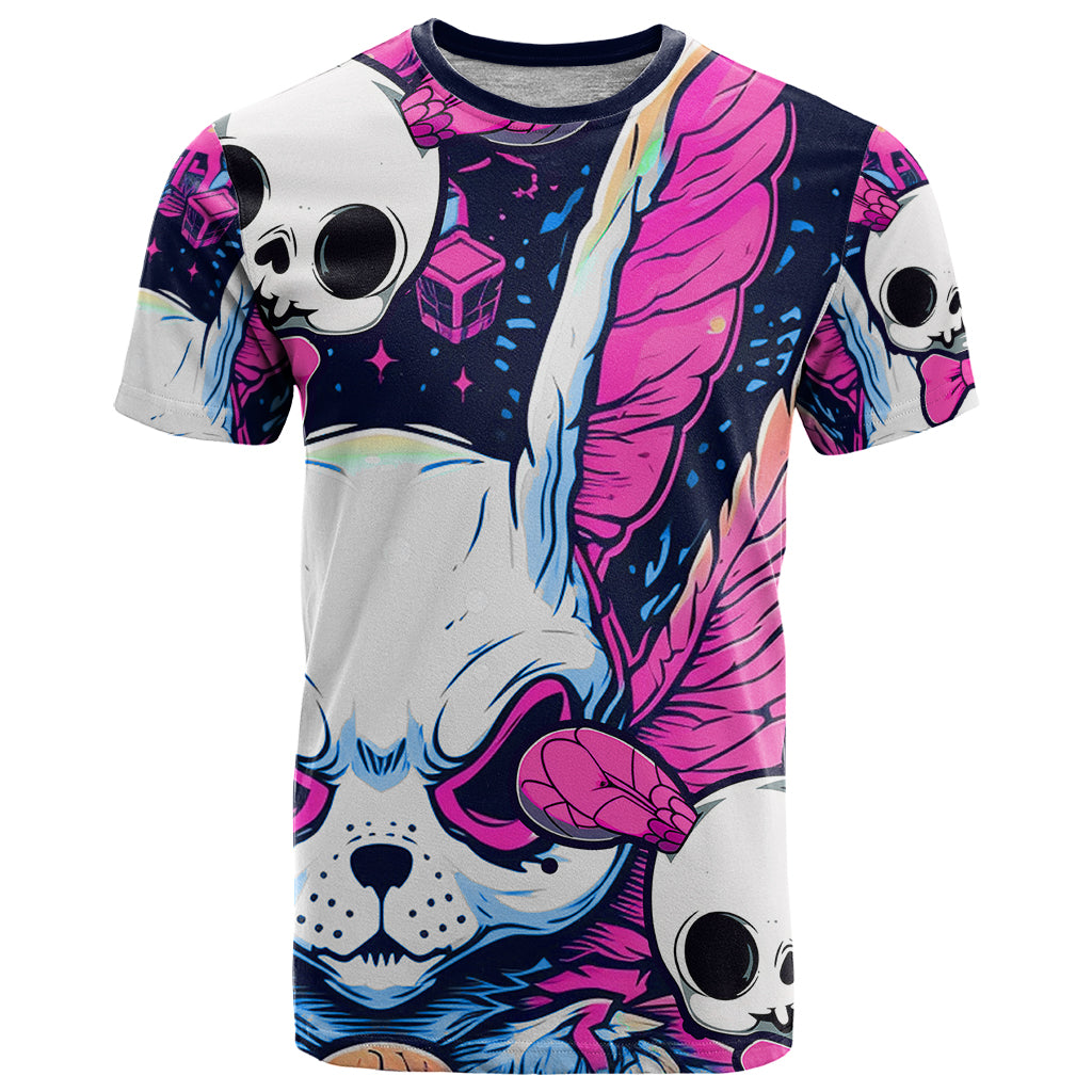 Crazy Rabbit Lady T-Shirt Graphic Tee