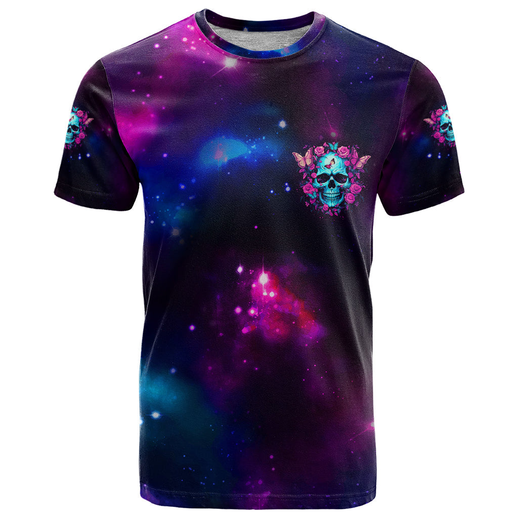 Karma Fairy Skull Galaxy T-Shirt Graphic Tee