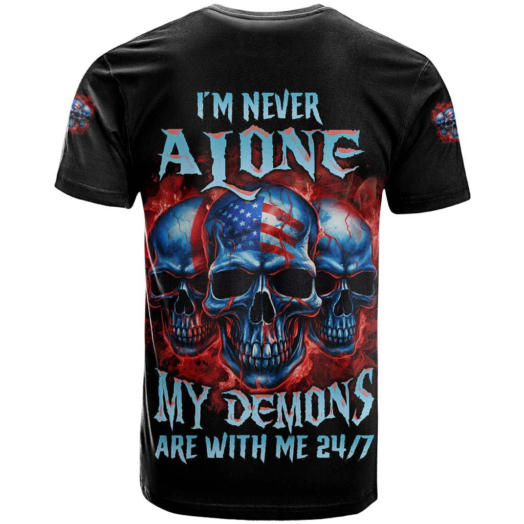 I'm Never Alone My Demons Are With Me 24/7 T-Shirt Graphic Tee