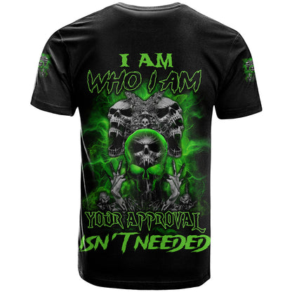 I Am Who I Am Skull T-Shirt Graphic Tee