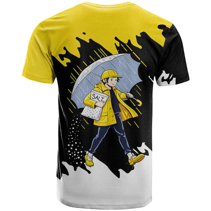Be Salty Melt Ice T-Shirt with Bold Splash Pattern Graphic Tee