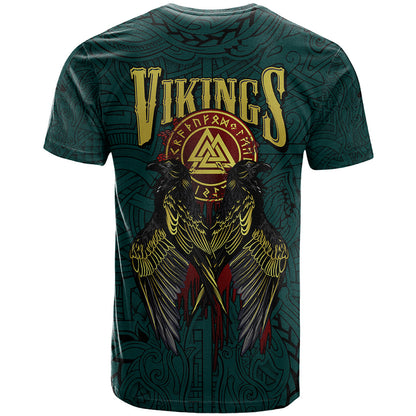 Viking T-Shirt Ravens - Hugin And Munin Graphic Tee