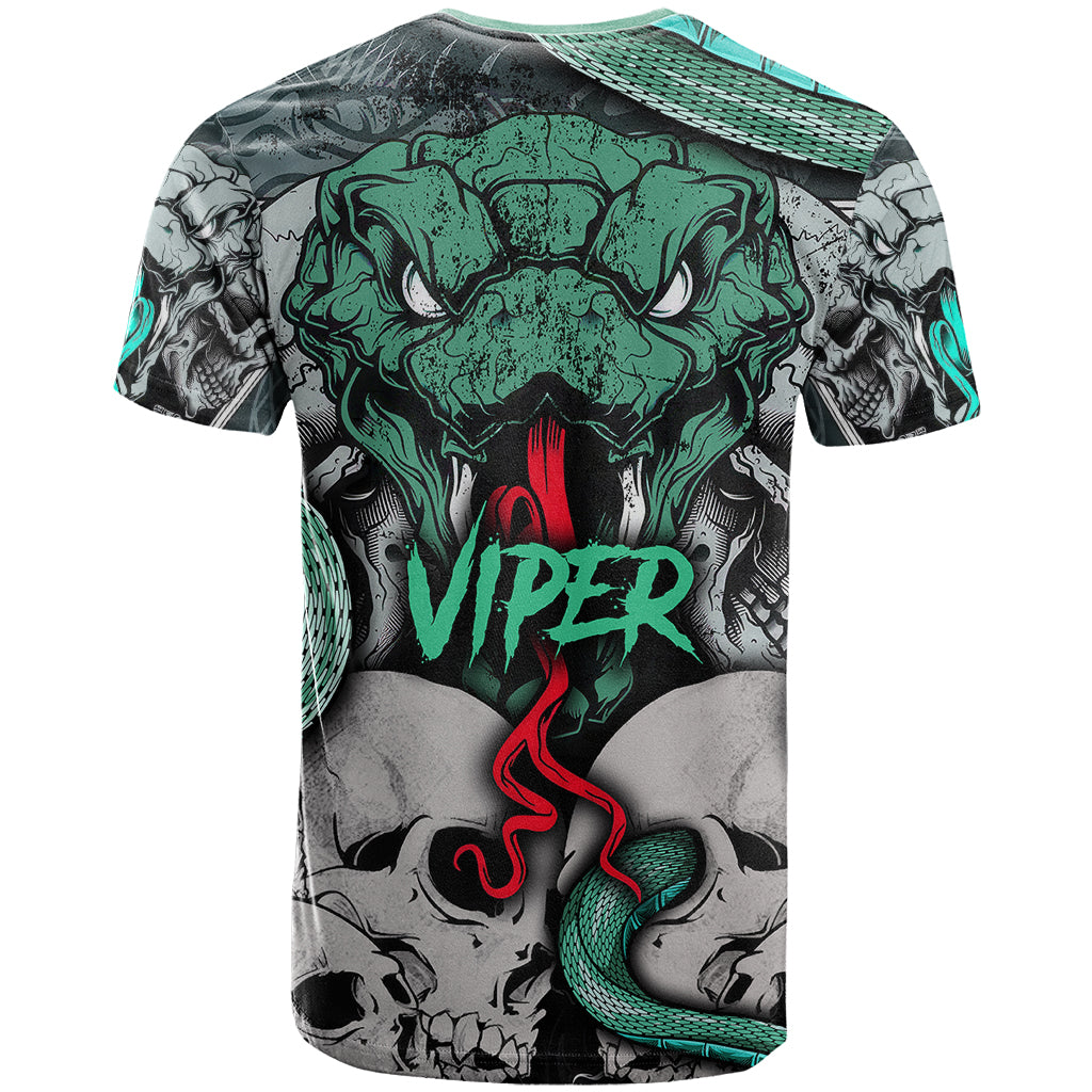 Infernal Trio T-Shirt Skull, Viper, and Sinister Snake Graphic Tee