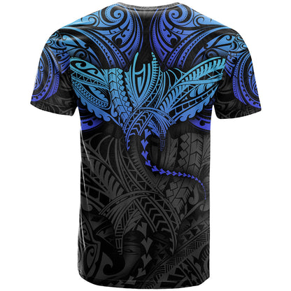 Polynesian Ray Pattern T-Shirt Graphic Tee