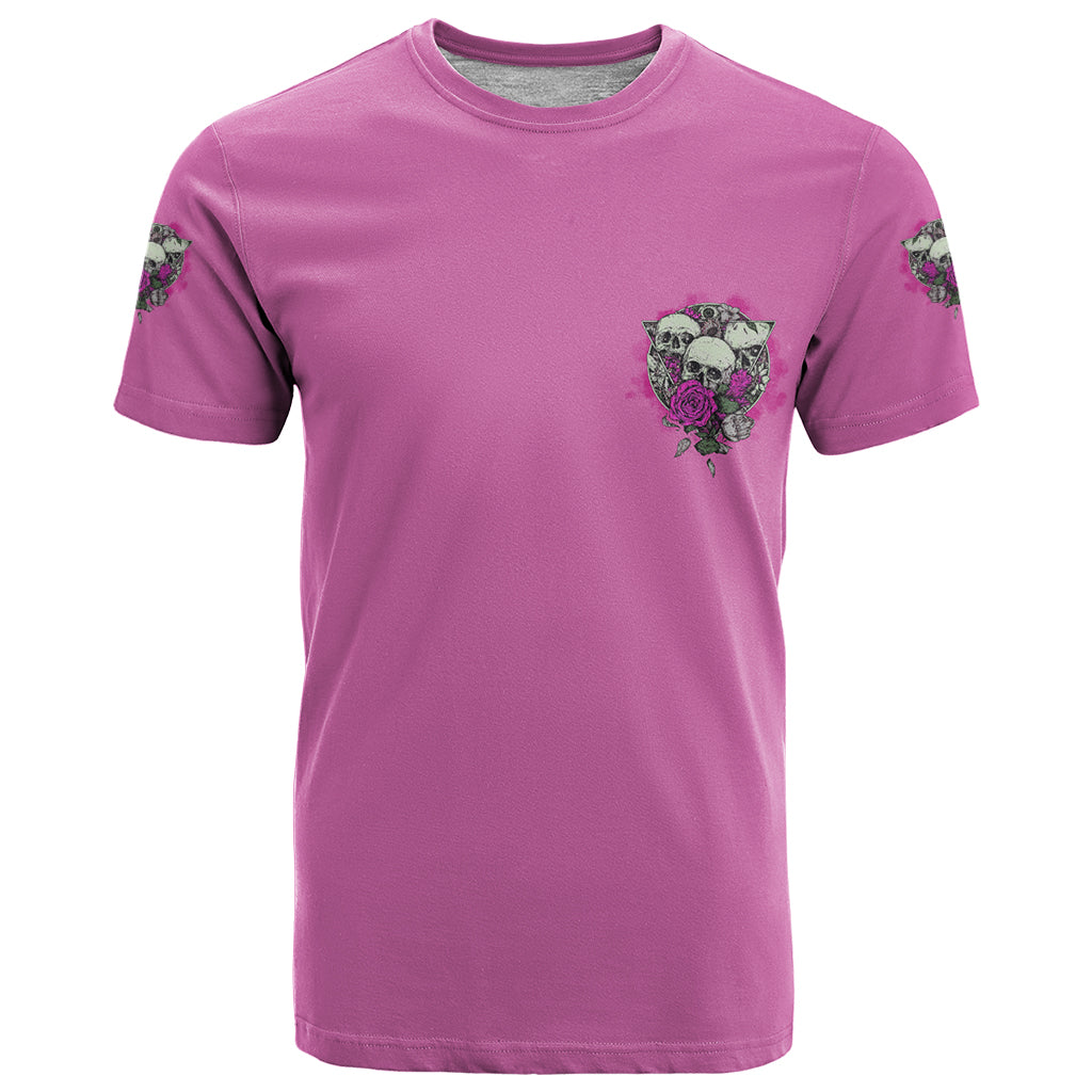 Stuck Between Idk Idc And IDGAF Pink T-Shirt Graphic Tee