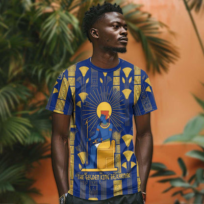 Amun T-Shirt Ancient Egyptian Hieroglyphic, Pharaoh and Scarab Graphic Tee