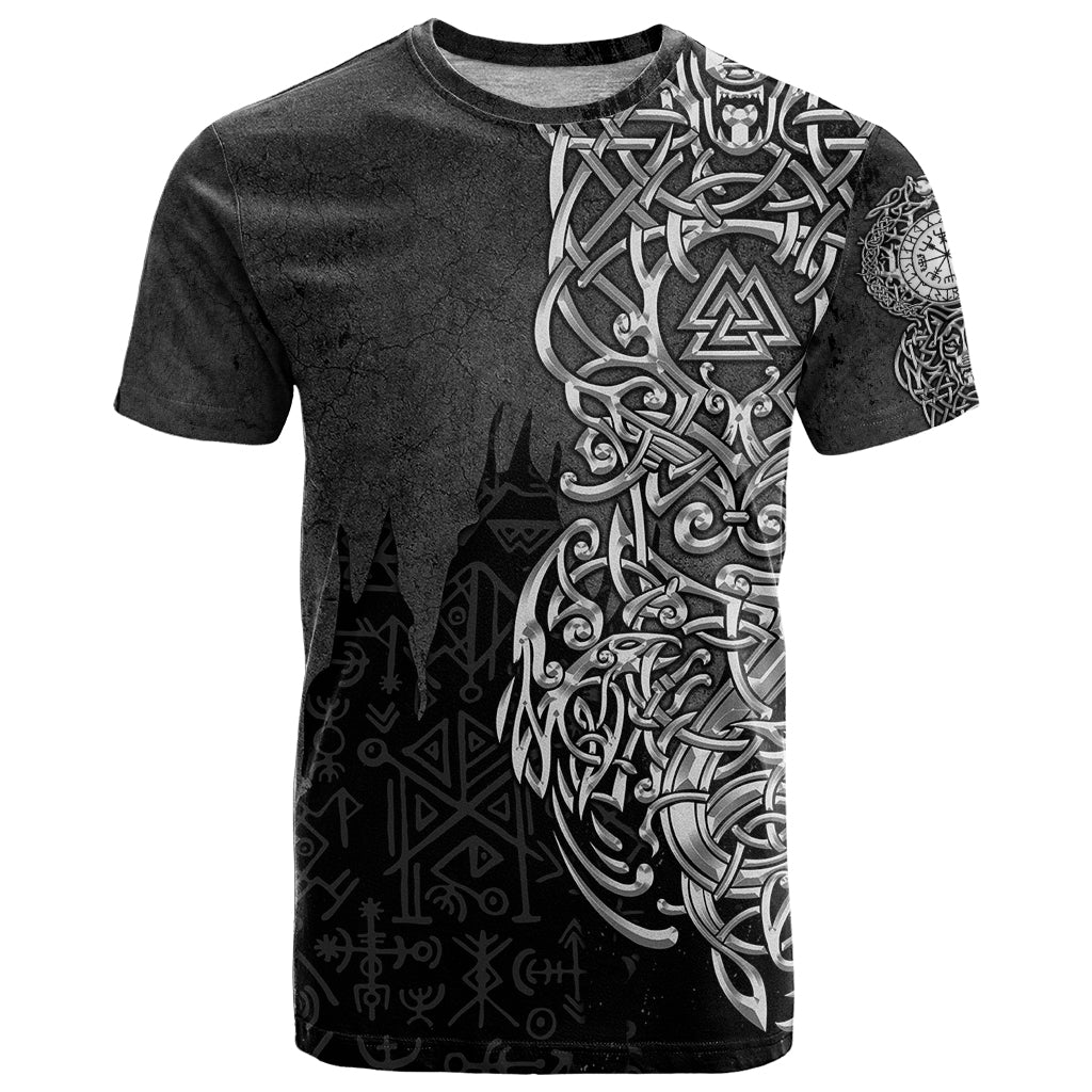 Viking Skoll and Hati T-Shirt Chasing Eternity Graphic Tee