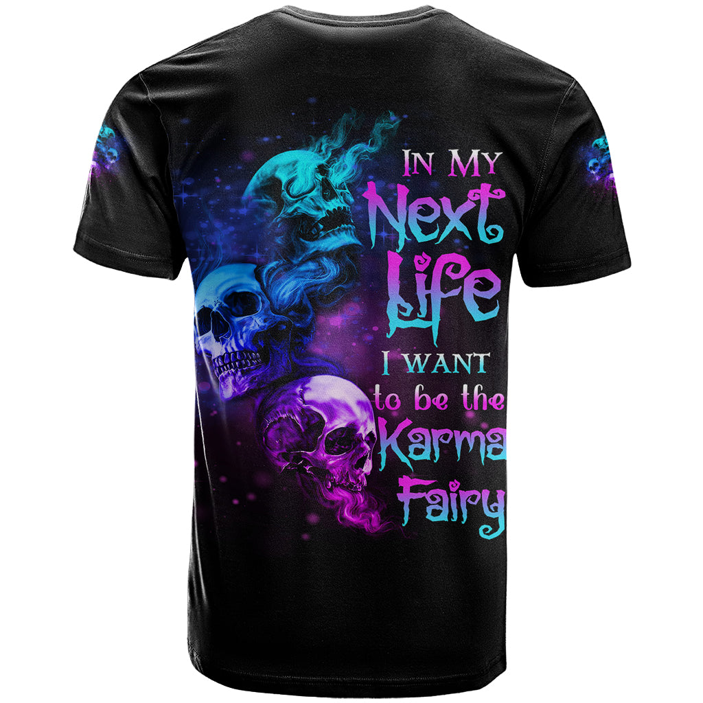 Karma Fairy Three Skulls T-Shirt Graphic Tee