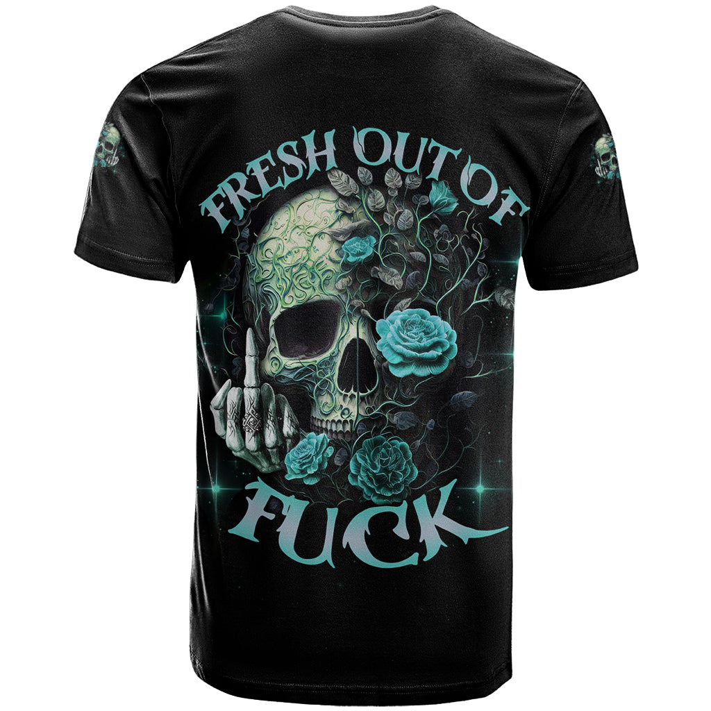 Fresh Out Of F Skull Rose T-Shirt Graphic Tee