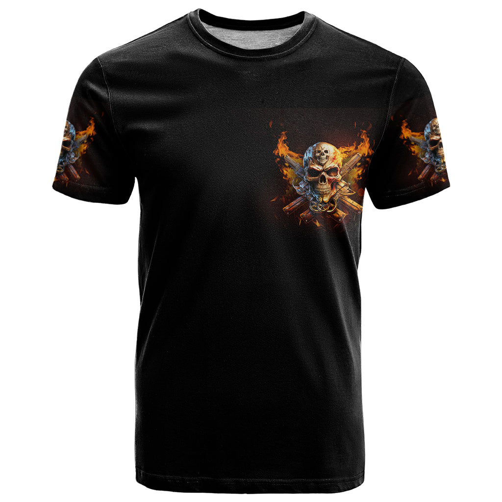 Your First Mistake Fire Skull T-Shirt Graphic Tee