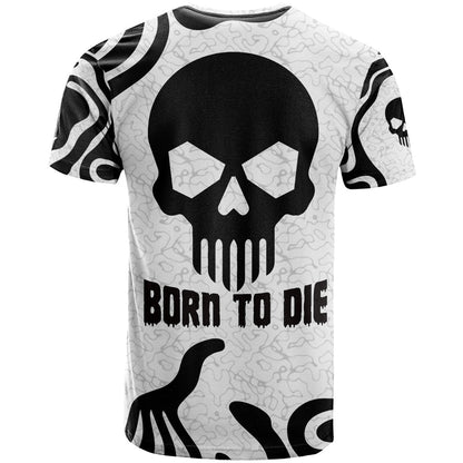Skull T-Shirt Born To Die Graphic Tee
