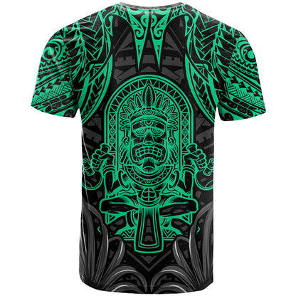 Polynesian T-Shirt Abstract Tiki Graphic Tee