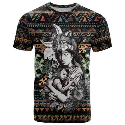 Native American Clothing In Mother's Cradle T-Shirt Graphic Tee