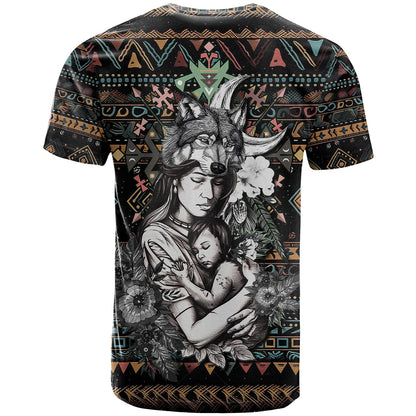 Native American Clothing In Mother's Cradle T-Shirt Graphic Tee