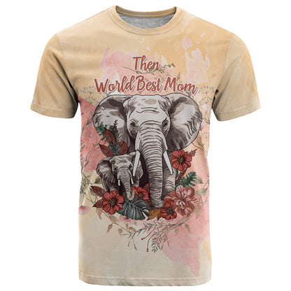 Then World Best Mom Now World Greatest Grandma Mother's Day T-Shirt Graphic Tee
