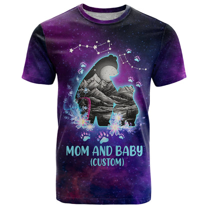 Personalised Mom & Baby T-Shirt Ursa Major Constellation Graphic Tee