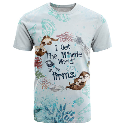 Mom Love You Like No Otter T-Shirt Graphic Tee