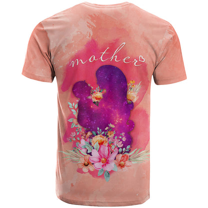 Mommy T-Shirt Floral Pastel Style for Mother Day Graphic Tee